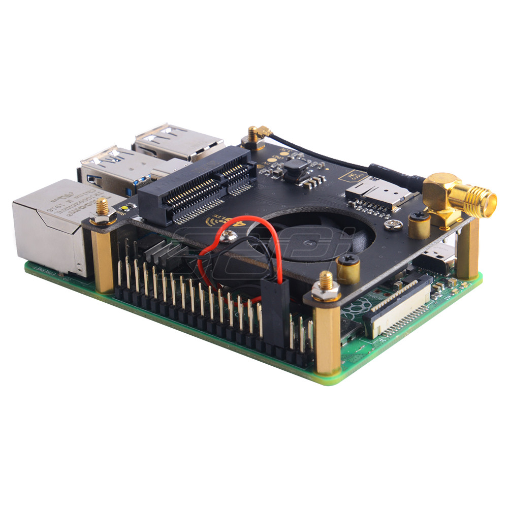52Pi Raspberry Pi 3G 4G Hat US - Deskpi Super6C ulasan dan harga